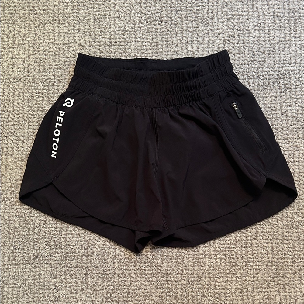 Peloton x Lululemon Women's Athletic Black Shorts